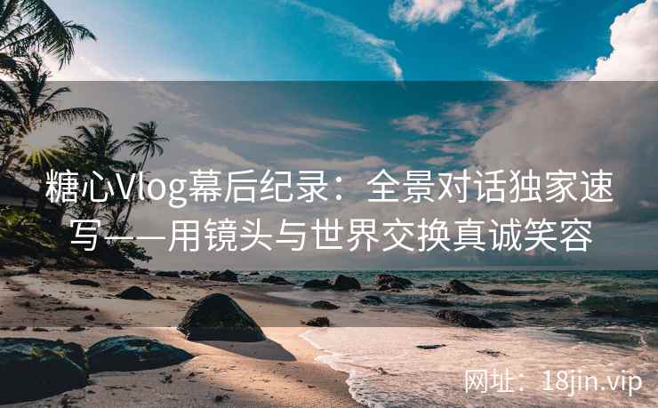 糖心Vlog幕后纪录：全景对话独家速写——用镜头与世界交换真诚笑容