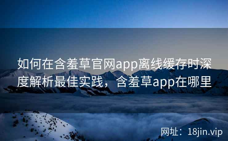 如何在含羞草官网app离线缓存时深度解析最佳实践,含羞草app在哪里 如何在含羞草官网app离线缓存时深度解析最佳实践,含羞草app在哪里