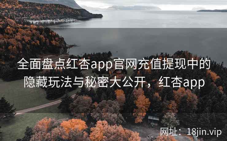 全面盘点红杏app官网充值提现中的隐藏玩法与秘密大公开，红杏app